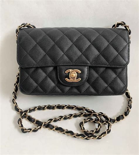 chanel mini 8 black caviar|Mini Bags .